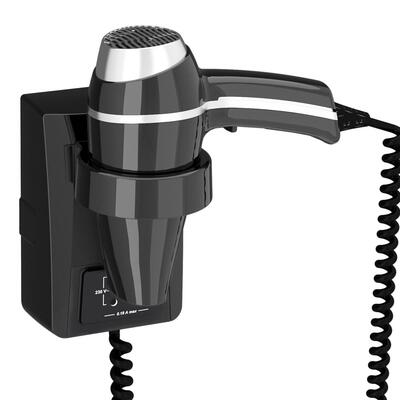 Secador Cabelo Clipper IONIC 1400W Preto Com Tomada Máquina Barbear